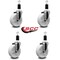 Service Caster 5'' Nylon Wheel Swivel 1-3/8'' Expanding Stem Caster Set, 4PK SCC-EX20S514-NYS-138-4 - alternate 4